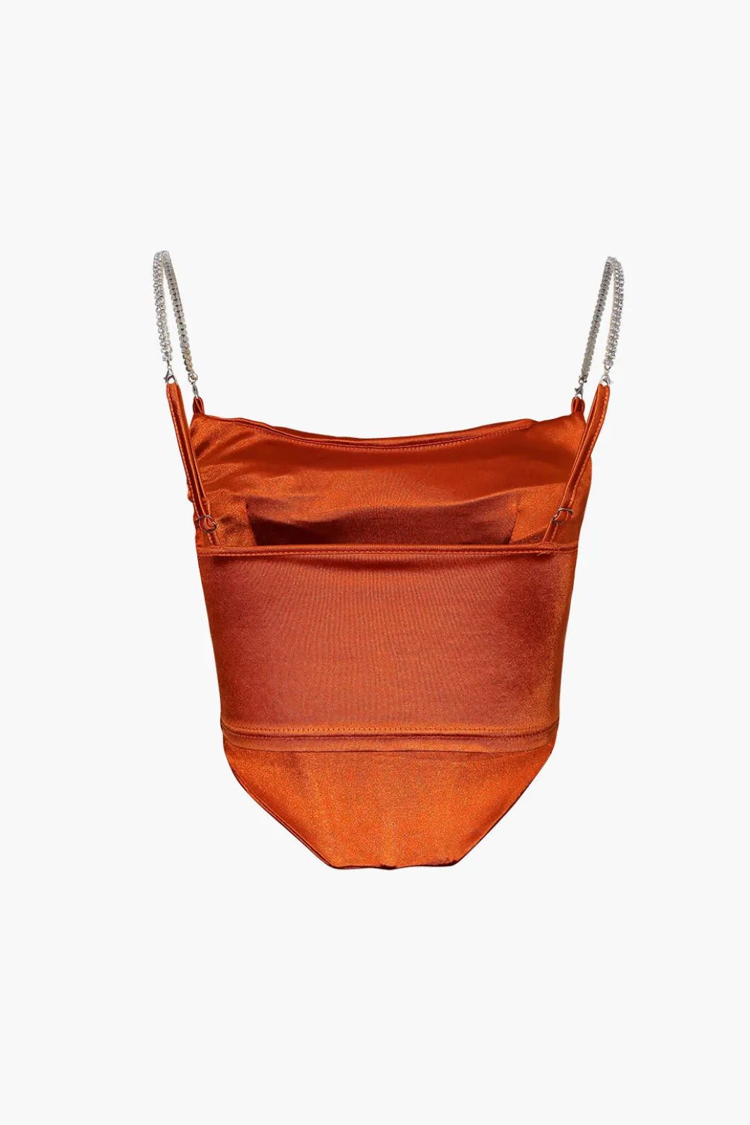 Satin Draped Corset Top>MICAS Fashion