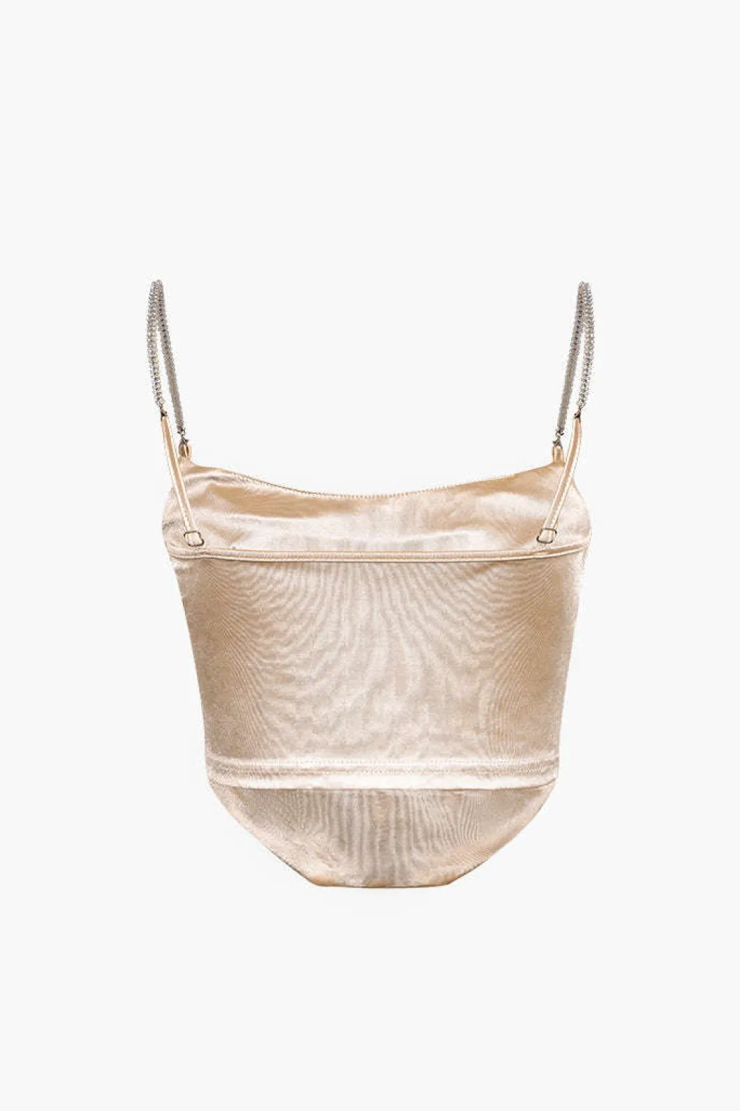 Satin Draped Corset Top>MICAS Fashion