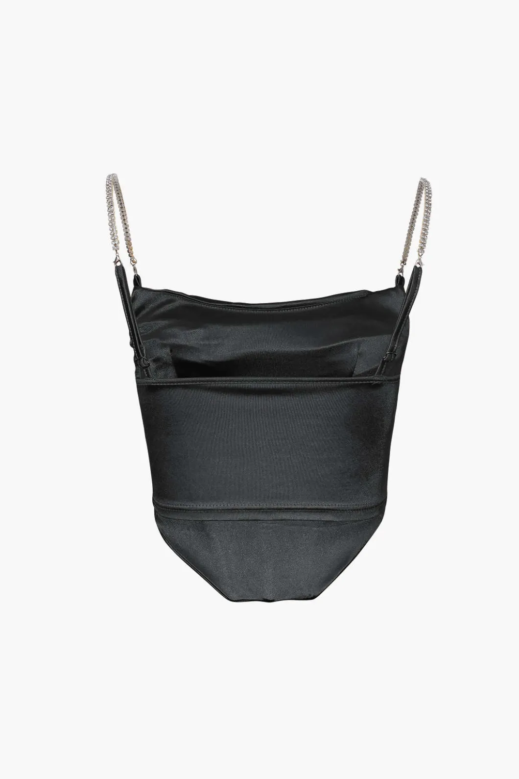 Satin Draped Corset Top>MICAS Fashion