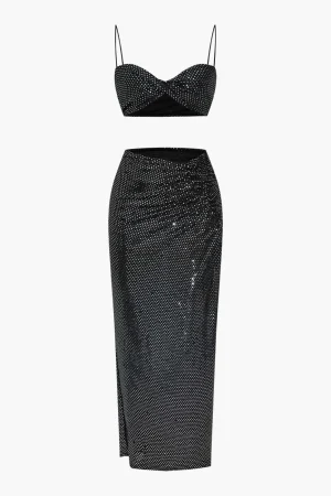 Sequin Cami Top And Skirt Set>MICAS Best