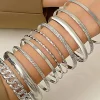 Set of 10 Metal Chain Bracelet Set>MICAS Fashion