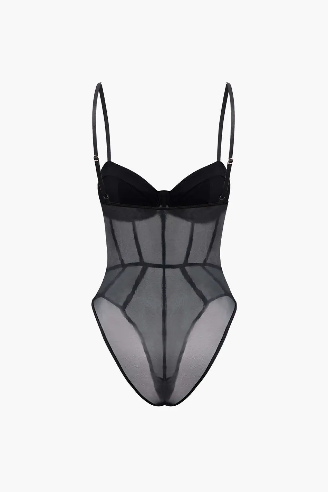 Sheer Bustier Corset Bodysuit>MICAS Discount