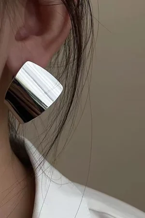 Shine Exaggerated Geometric Earrings>MICAS New