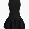 Sleeveless Puff Hem Mini Dress>MICAS Fashion