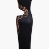 Snake Print Cut Out Sleeveless Slit Maxi Dress>MICAS Outlet