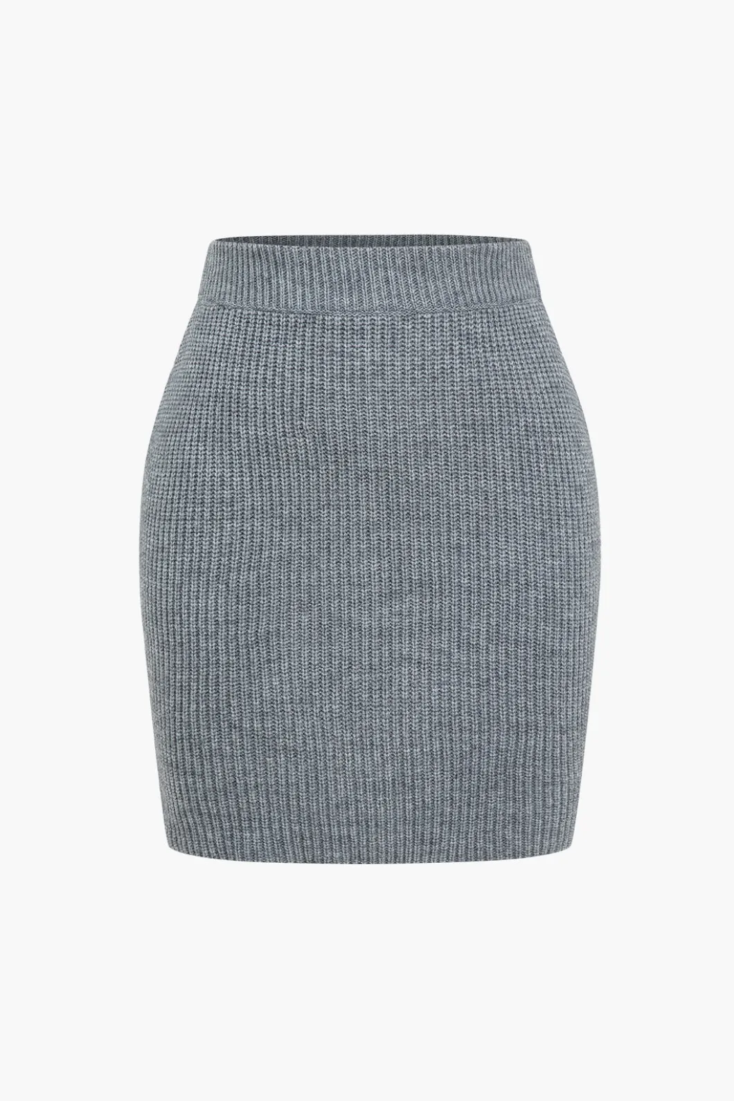 Solid Knit Button V-neck Top And Mini Skirt Set>MICAS Sale