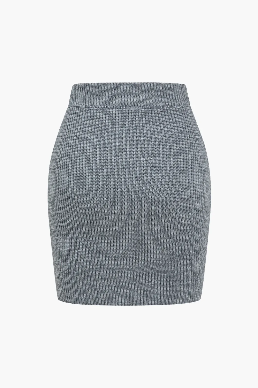 Solid Knit Button V-neck Top And Mini Skirt Set>MICAS Sale