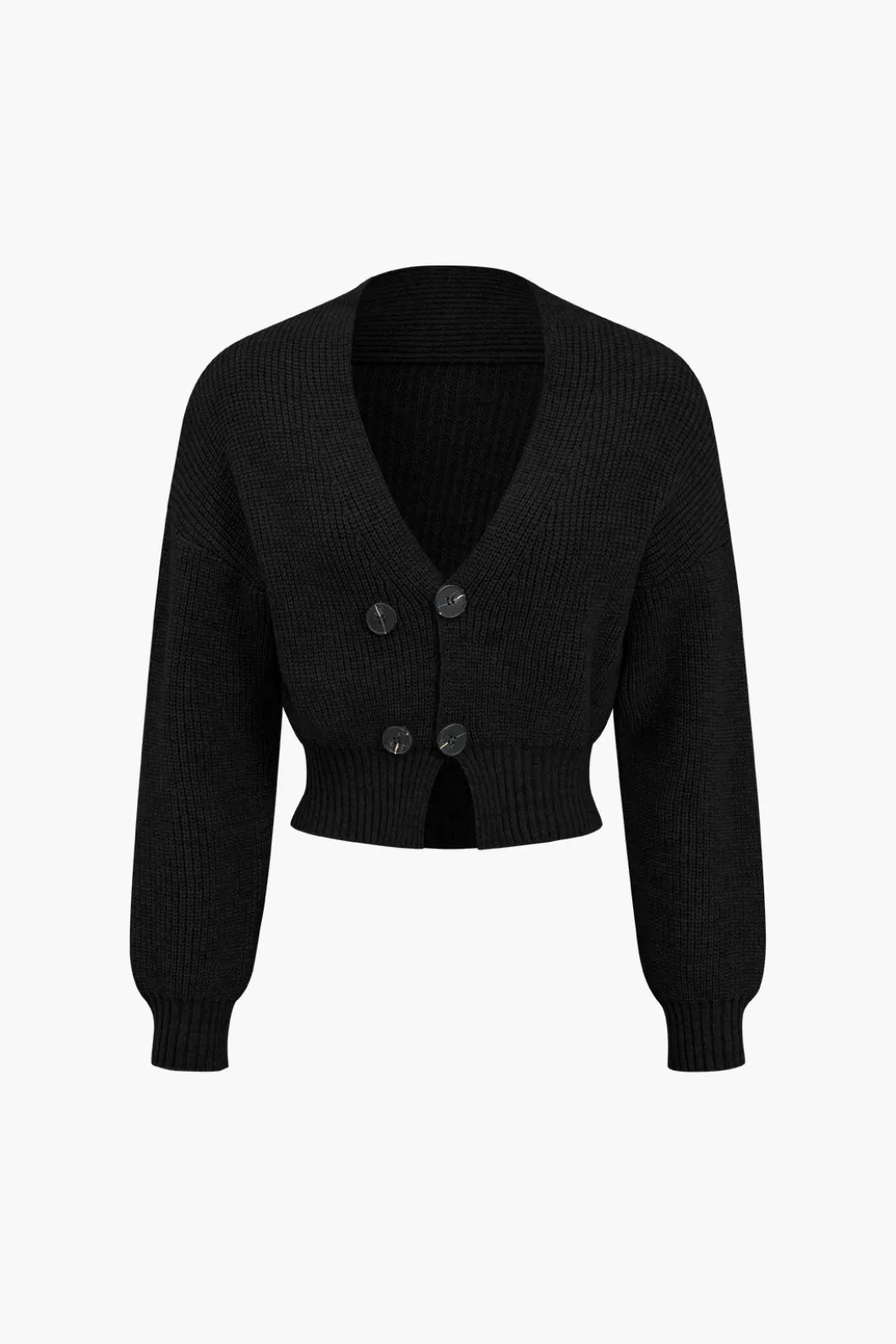 Solid Knit Button V-neck Top And Mini Skirt Set>MICAS Sale