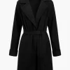 Solid Asymmetrical Tie-Up Coat>MICAS Hot