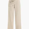 Solid Asymmetrical Trousers>MICAS Fashion