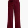 Solid Asymmetrical Trousers>MICAS Fashion