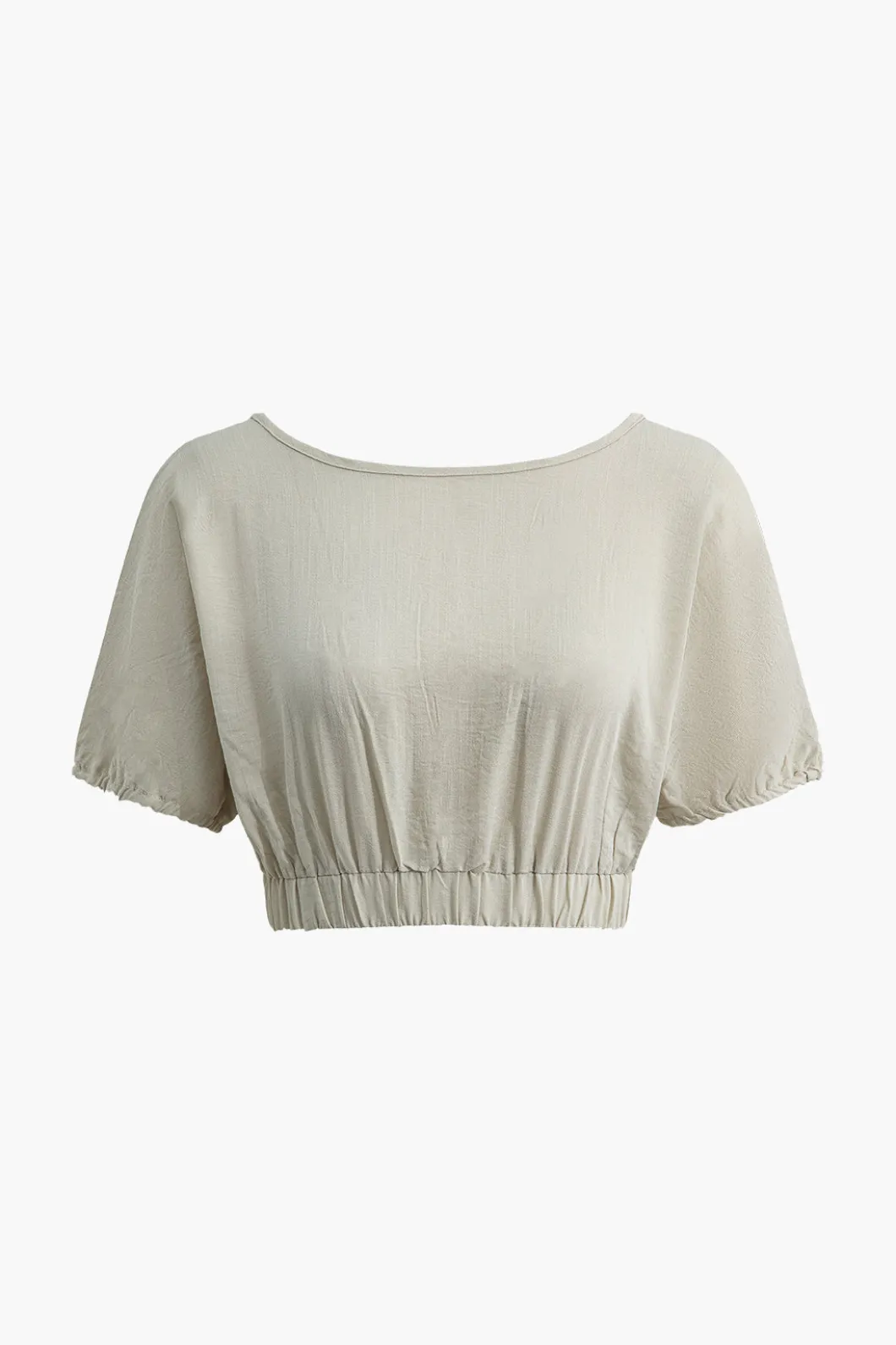 Solid Backless Bow Knotted Short Set>MICAS Sale