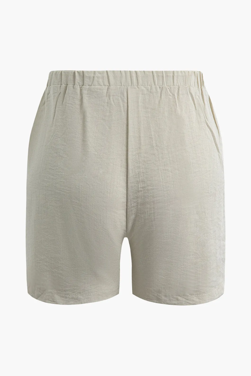 Solid Backless Bow Knotted Short Set>MICAS Sale