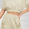 Solid Backless Bow Knotted Short Set>MICAS Sale