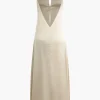 Solid Backless Slip Maxi Dress>MICAS Outlet