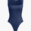 Solid Basic Square Neck Bodysuit>MICAS Best