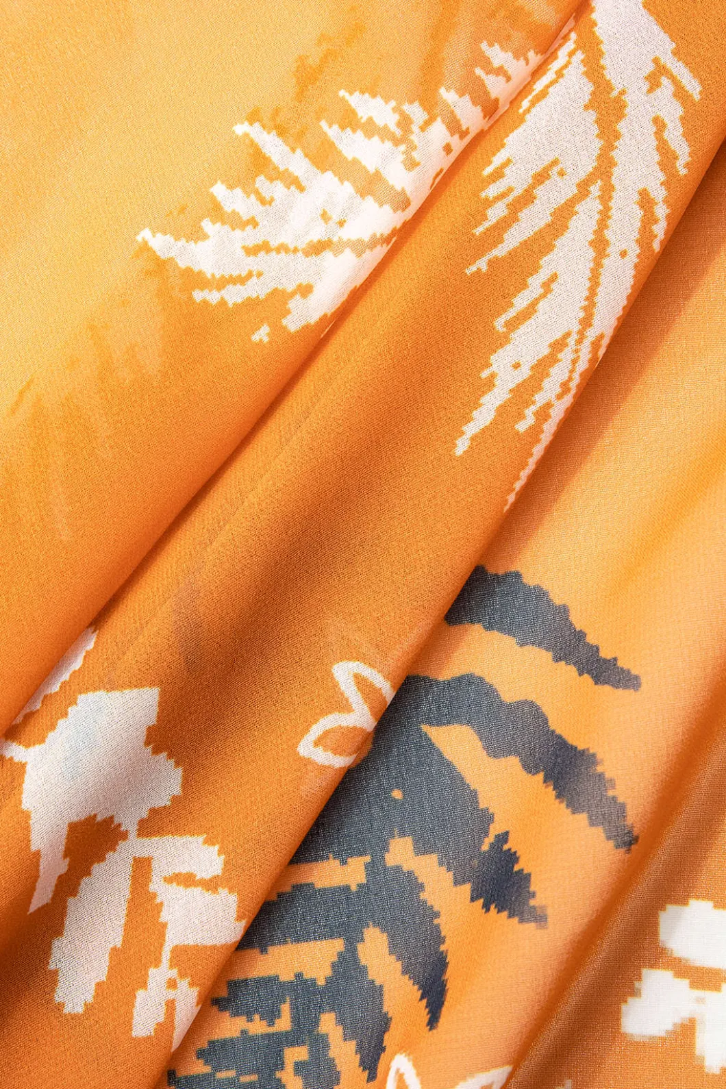 Solid Bodysuit And Leaves Print Knot Wrap Skirt Set>MICAS Hot