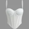 Solid Bustier Corset Top>MICAS Sale