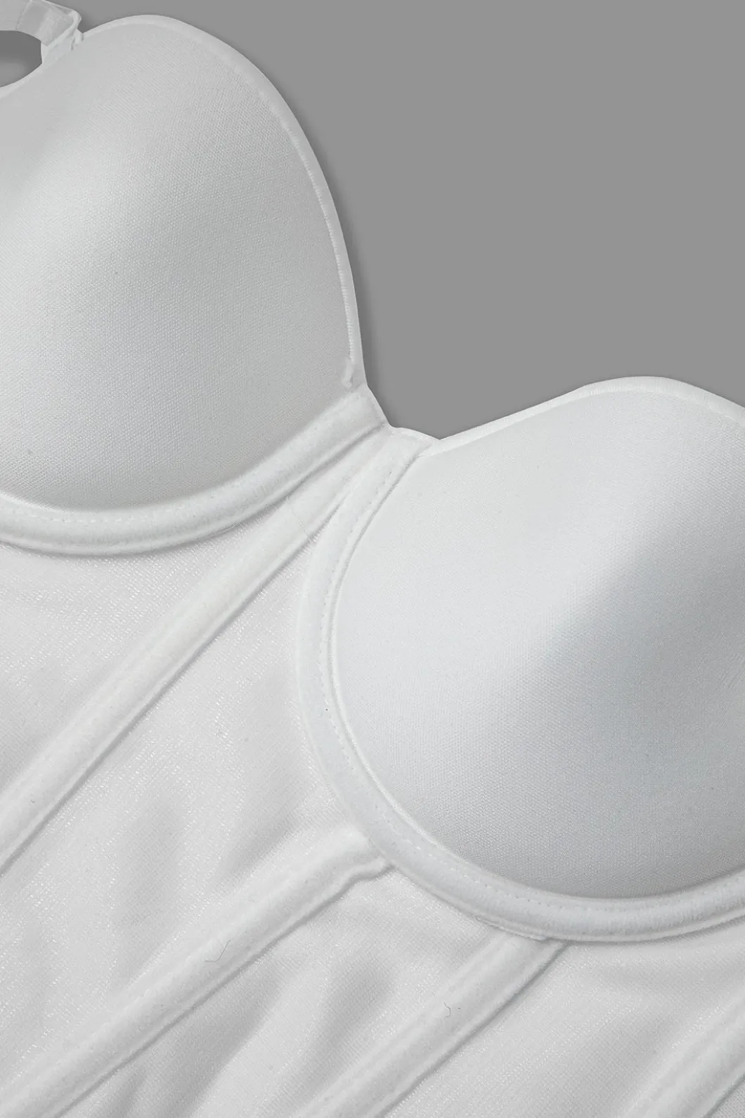 Solid Bustier Corset Top>MICAS Sale