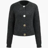 Solid Button Sweater Cardigan>MICAS Clearance