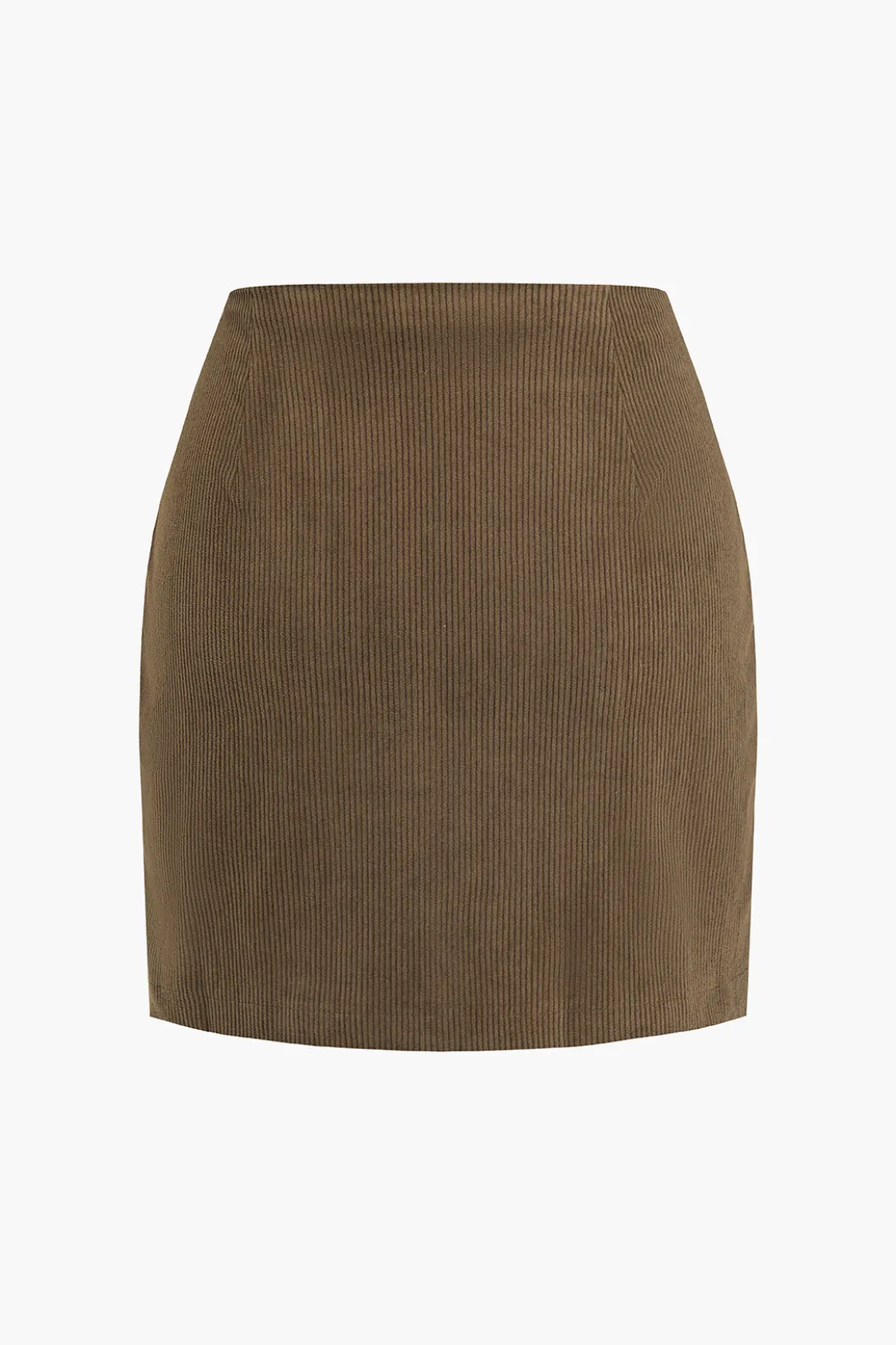 Solid Corduroy Mini Skirt>MICAS Hot