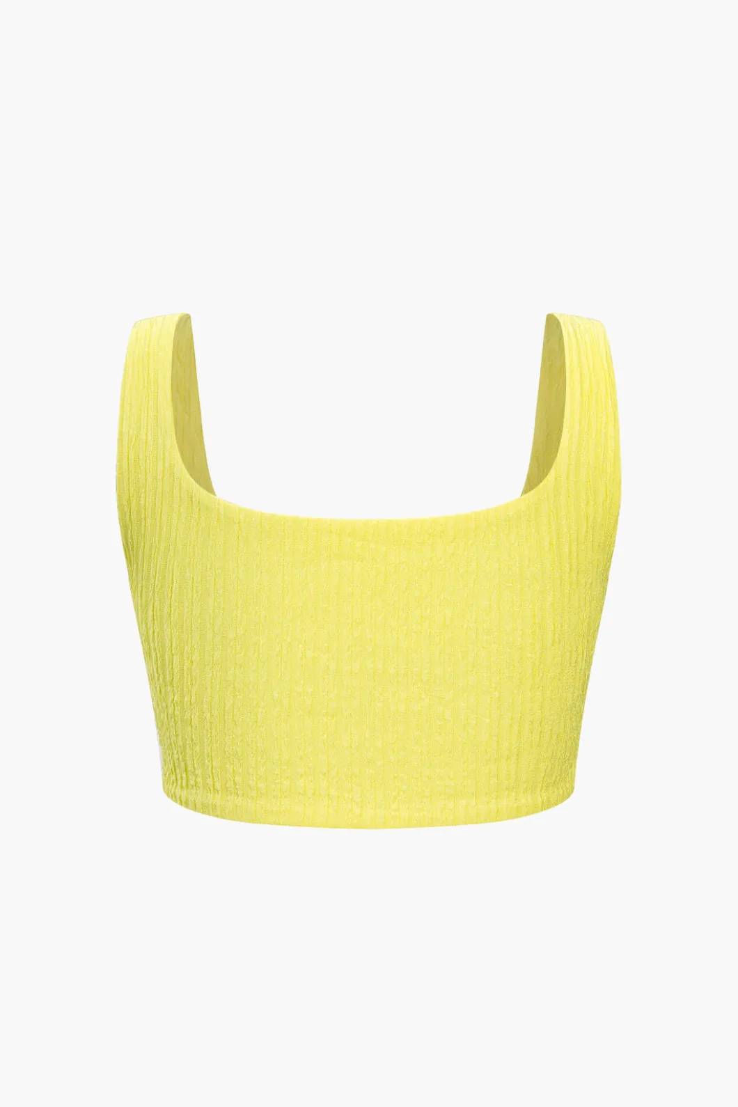 Solid Crop Tank Top And Slit Twist Knot Skirt Set>MICAS Hot