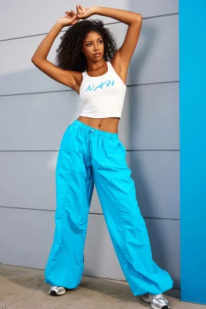 Solid Drawstring Trousers>MICAS Fashion