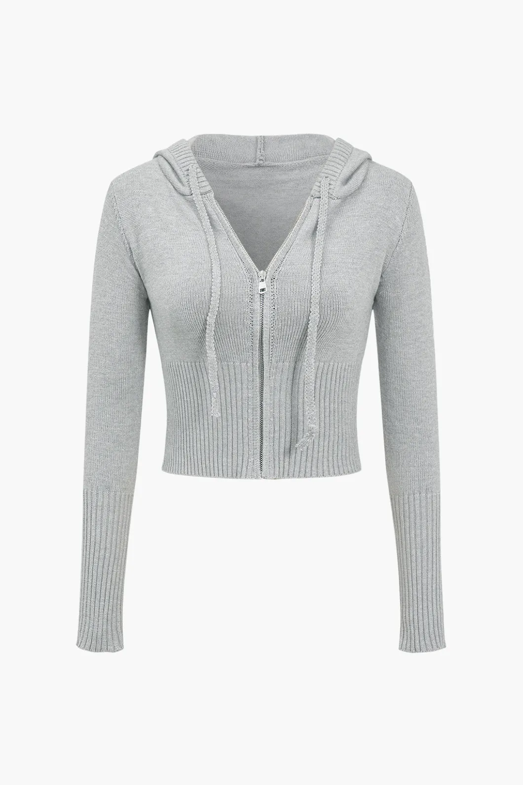 Solid Knit Hooded Top And Asymmetrical Pants Set>MICAS Sale