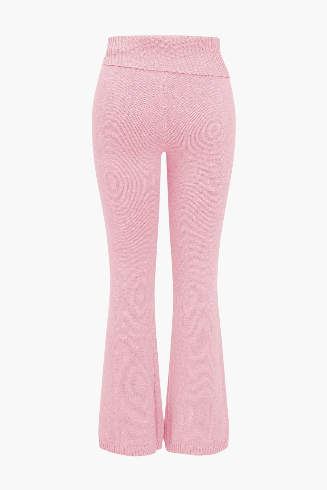 Solid Knit Hooded Top And Asymmetrical Pants Set>MICAS Sale