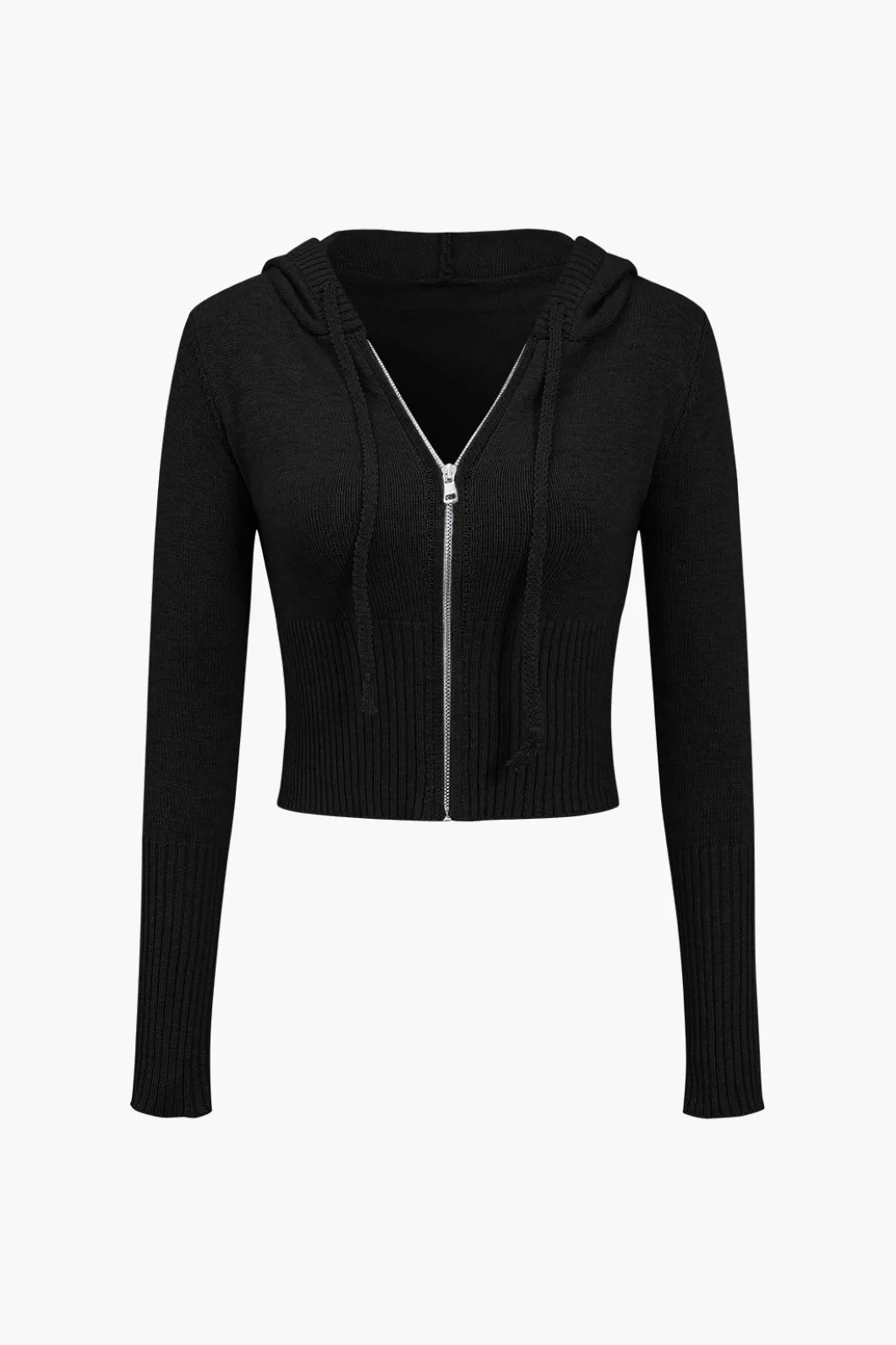 Solid Knit Hooded Top And Asymmetrical Pants Set>MICAS Sale