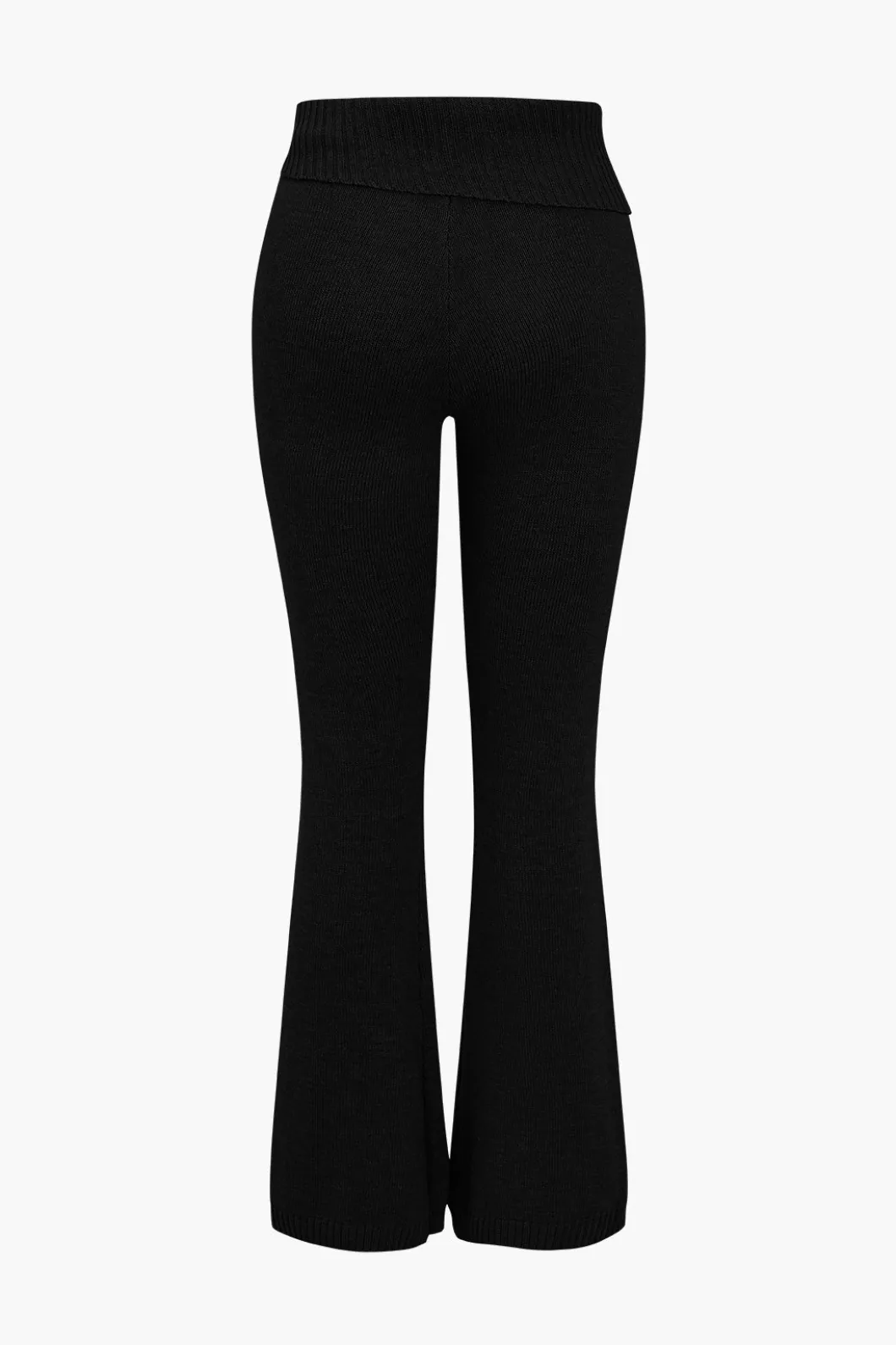 Solid Knit Hooded Top And Asymmetrical Pants Set>MICAS Sale