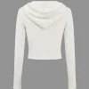 Solid Knit Hooded Top And Asymmetrical Pants Set>MICAS Sale