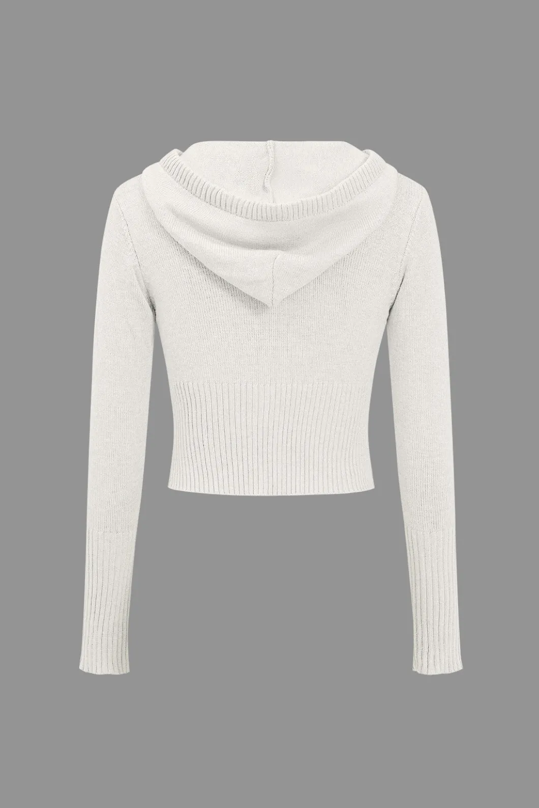 Solid Knit Hooded Top And Asymmetrical Pants Set>MICAS Sale