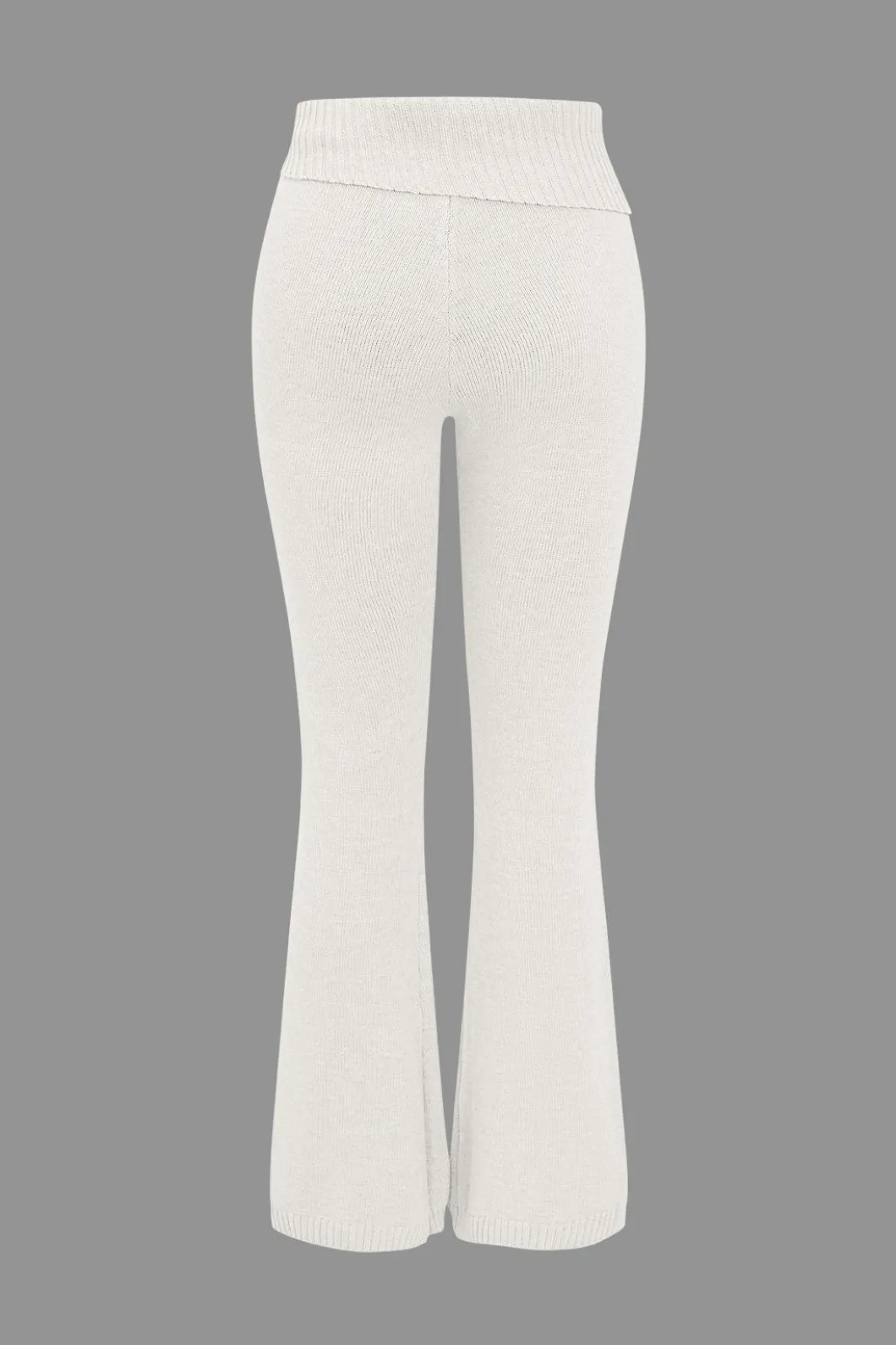 Solid Knit Hooded Top And Asymmetrical Pants Set>MICAS Sale