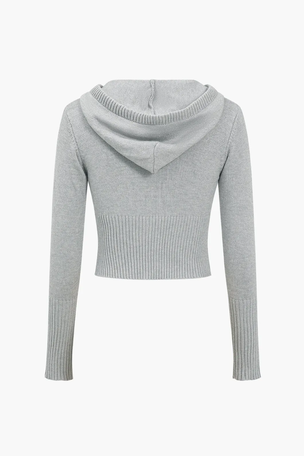 Solid Knit Hooded Top And Asymmetrical Pants Set>MICAS Sale