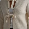 Solid Knit Tie-Up Cardigan>MICAS Discount