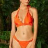 Solid Knot Tie Back Bikini Set>MICAS Clearance