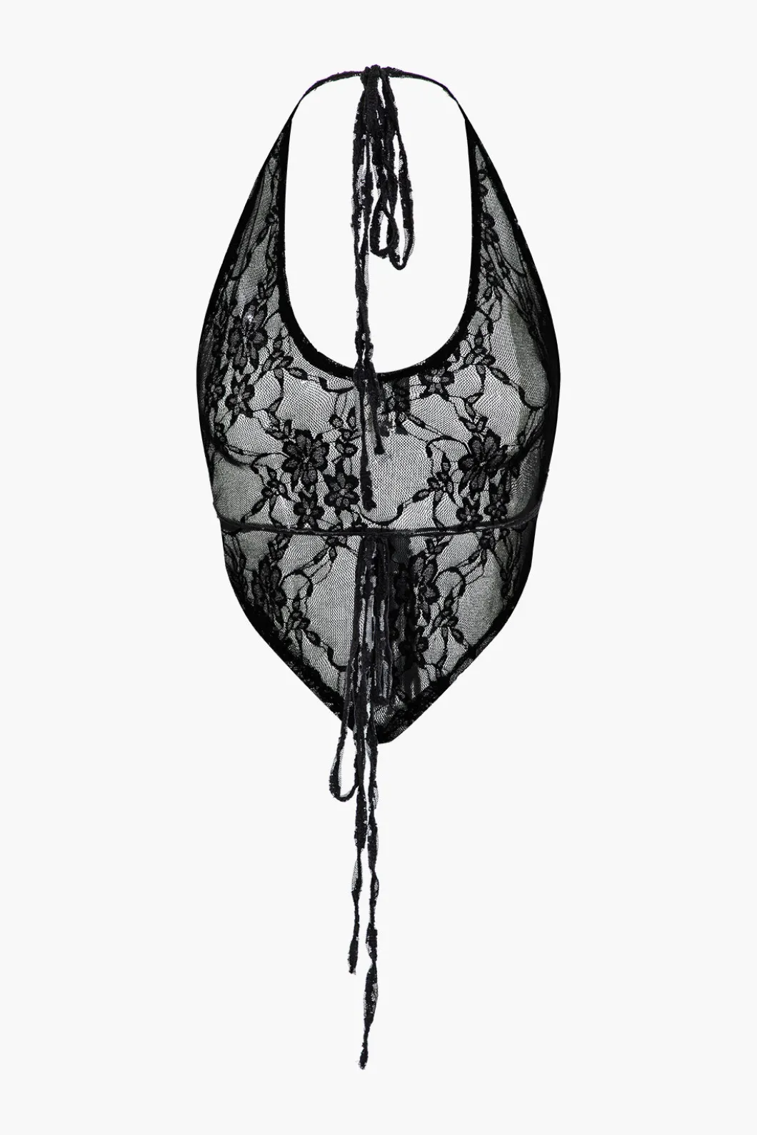 Solid Lace Tie-Up Skirt Set>MICAS Online