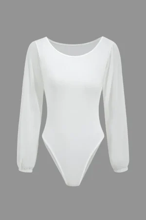 Solid Long Sleeve Bodysuit>MICAS Clearance