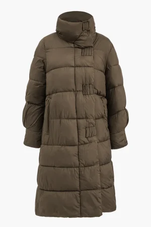 Solid Padded Pocket Puffer>MICAS Outlet