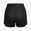 Solid Pleated Tie-Up Shorts>MICAS Discount