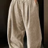 Solid Pleated Wide Leg Pants>MICAS Discount