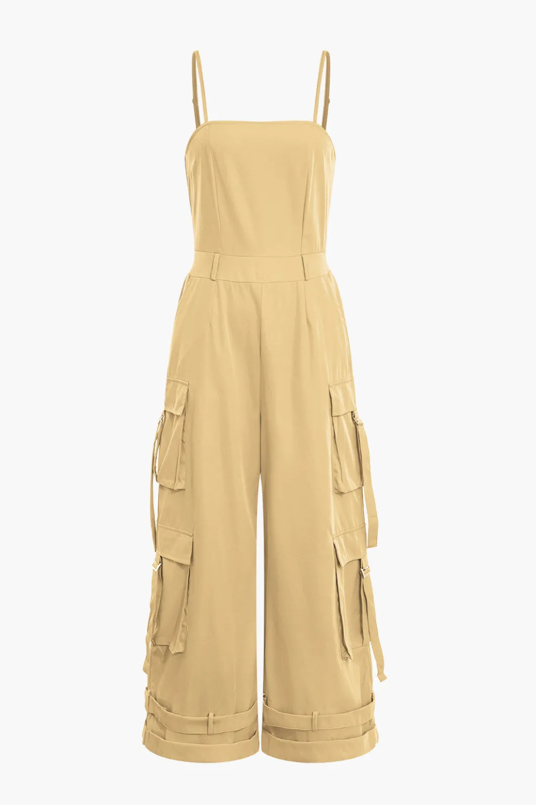 Solid Pocket Slip Jumpsuit>MICAS Best