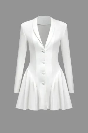 Solid Ruched V Neckline Mini Dress>MICAS Discount