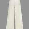 Solid Ruched Wide Leg Trousers>MICAS Hot