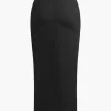 Solid Twist Knot Irregular Skirt>MICAS New