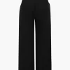 Solid Wide Leg Pocket Trousers>MICAS New