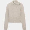 Solid Wool Zipper Cardigan>MICAS Clearance