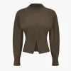 Solid Zipper Sweater Long-Sleeve Top>MICAS Discount