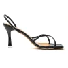 Square Open Toe Cross Strap High Heels>MICAS Online